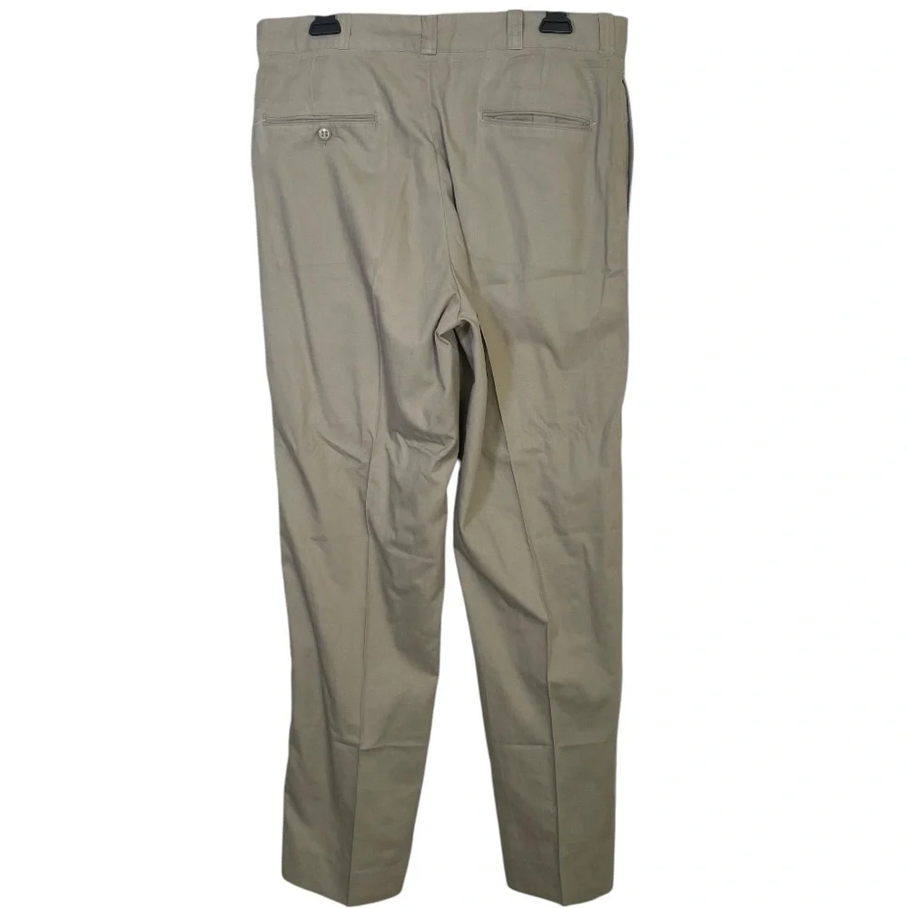 Vintage 1960s Military SH-1505 Type 1 Class 2 Twill Tan Trousers // 34x31 - Picture 6 of 6